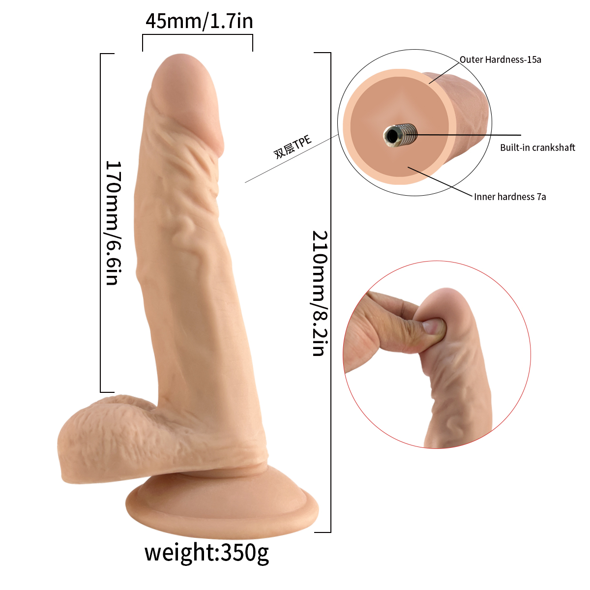 Wholesale Plastic Penis Price Realistic Dildo-Sex-Toys Silicone Penis Adult Sex Toys Dildo for Women Rubber Penis Artificial Penis factory and manufacturers Dreamsex